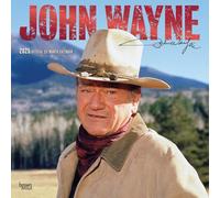 John Wayne Official 2025 12 X 24 Inch Monthly Square Wall Calendar Foil Stamped Cover Plastic-Free