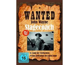 JOHN WAYNE - Stagecoach (+ Land der Verfluchten, + Das Geheimnis der toten Stadt) [Alemania] [DVD]