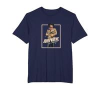 John Wayne True Grit Camiseta, Hombre Tallas Grandes, Azul Marino, 5X Alto