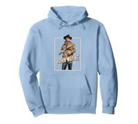 John Wayne True Grit Sudadera con Capucha, Unisex para Adultos, Azul Polvoriento, L