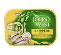 John West Skippers Wood Smoked Brisling en aceite de girasol 106g