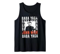 John Wick Baba Yaga Repeating Text & Photo Action Movie Camiseta sin Mangas