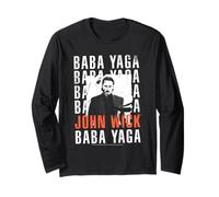 John Wick Baba Yaga Repeating Text & Photo Action Movie Manga Larga