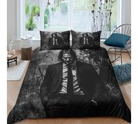 John Wick Funda Nórdica para Dormitorio Funda De Edredón 3D Impresión Keanu Reeves con Cremallera Y Funda De Almohada Juego De Ropa De Cama Microfibra 3 Piezas King（220x240cm）