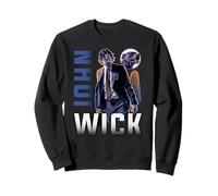 John Wick Modern Logo with John and Dog Action Movie Sudadera