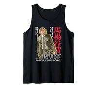 John Wick Vintage Poster Design with Kanji Action Movie Camiseta sin Mangas