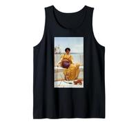 John William Godward Idleness (Girl with a Kitten) Camiseta sin Mangas