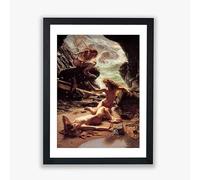 John William Waterhouse - Póster de pared con diseño de ninfas de la cueva de la tormenta - Arte de decoración del hogar - Impresión gi Solo impresión - Pequeño