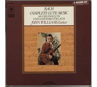 JOHN WILLIAMS - BACH COMPLETE LUTE MUSIC VINYL LP JOHN WILLIAMS 1975