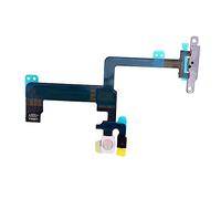 Johncase - Botón de Encendido/Apagado OEM + Control de Volumen + luz de Flash + micrófono + Cable Flexible de Conector de Silencio con Soporte de Repuesto para iPhone 6 Plus de 5,5 Pulgadas