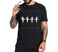 Johniel Kraftwerk T-Tshirts Camisetas y Tops Album The Catalogue T Tshirts Camisetas y Tops German Electronic Band 100% Cotton Basic Camiseta(Medium)