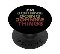 Johnnie Name Johnnie Personalized Name First Given PopSockets PopGrip Adhesivo
