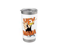 Johnny Bravo Hey Mama Vaso térmico de acero inoxidable de doble pared