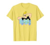 Johnny Bravo Johnny Bravo Camiseta, Hombre, Limón, L