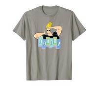 Johnny Bravo Johnny Bravo Camiseta, Hombre, Pizarra, 3XL
