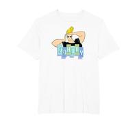 Johnny Bravo Johnny Bravo Camiseta, Hombre Tallas Grandes, Blanco, 2X Alto