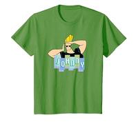 Johnny Bravo Johnny Bravo Camiseta, Niños, Hierba, 10 años