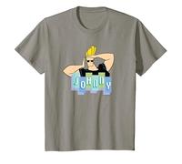 Johnny Bravo Johnny Bravo Camiseta, Niños, Pizarra, 10 años