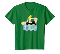 Johnny Bravo Johnny Bravo Camiseta, Niños, Verde Kelly, 10 años