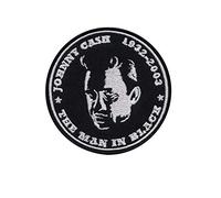 Johnny Cash 1932 2003 - Parche bordado con texto en inglés «The Man in Black»
