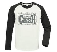 Johnny Cash Amplified Collection - 1932 Hombre Camiseta Manga Larga Multicolor L 100% algodón Regular