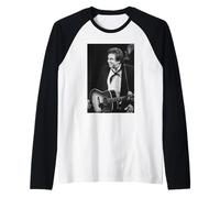 Johnny Cash Anillo de Fuego Cambridge Live 1988 Camiseta Manga Raglan