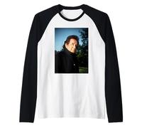 Johnny Cash Anillo De Fuego Cantante De Michael Grecco Camiseta Manga Raglan