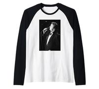 Johnny Cash Folsom Prison Blues Cambridge en Vivo 1988 Camiseta Manga Raglan