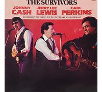 JOHNNY CASH/JERRY LEE LEWIS/CARL PERKINS - SURVIVORS LP (VINYL ALBUM) UK HALLMARK 0