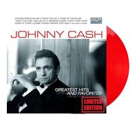 JOHNNY CASH - Johnny Cash Greatest Hits and Favorites Deluxe Version [Red Vinyl, Limited Edition, 2LP]