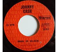 JOHNNY CASH - JOHNNY CASH man in black/ little bit of yesterday COLUMBIA 45339 (45 single vinyl record)
