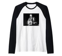 Johnny Cash llega a Town Era Live 1987 Camiseta Manga Raglan