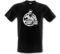 JOHNNY CASH Man en color negro Gildan algodón dedo corazón de sujeción para trabajos pesados Tamaño pequeño T-camiseta de manga corta todos los tamaños - XXL