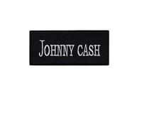 Johnny Cash parche patch bordado con logotipo para planchar de hierro en apliques