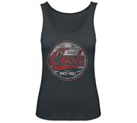 Johnny Cash Rock and Roll Mujer Top Negro M 100% algodón (orgánico) Regular