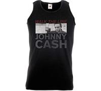 Johnny Cash - T-Shirt # L Black Unisex # Studio Shot