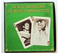 JOHNNY CASH/TAMMY WYNETTE - JOHNNY CASH/TAMMY WYNETTE the king/the queen COLUMBIA 5418 (LP vinyl record)