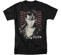 Johnny Depp Cry-Baby Men ' s - tee Round Neck Unisex Tops Men's 100% Cotton Short-Sleeve T-Shirts L