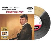Johnny Hallyday - 2 Succès Sur un 45 Tours - Laisse Les Filles, Depuis Qu'ma Môme Vinyl 7" Bicolore Doré & Noir [Vinilo]