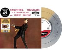 Johnny Hallyday - 2 Succès Sur un 45 Tours - Souvenirs, Souvenirs, Je Cherche Une Fille Vinyl 7" Bicolore Doré & Argenté [Vinilo]