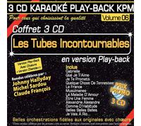 Johnny Hallyday - Coffret 3 CD Karaoké Play-Back KPM ''Les Tubes Incontournables''