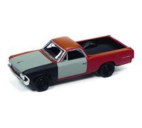 Johnny Lightning 1966 Chevrolet El Camino (Proyecto en progreso) Regal Rojo Flat w