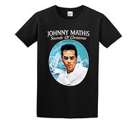 Johnny Mathis Sounds of Christmas Unisex T-Shirt Printed tee Black Mens Top Shirt S