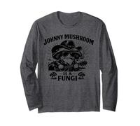 Johnny Mushroom Fungi Juego de Palabras Humor Manga Larga