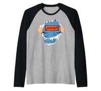Johnny Primer Nombre superhéroe para niños Llamado Johnny Camiseta Manga Raglan