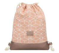 Johnny Urban Mochila con Cordón Mujer Hombre Rosa - Noah - Bolso Hombre Mochilas Escolares - para Playa & Deporte - Hecha de Algodón y Cuero Vegano