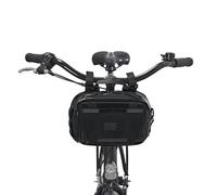 Johnny Urban Bolsa Manillar Bici Mujer Hombres Negro - Nelson - 2 en 1 Bolsa Bici y Bolsa Bandolera - 4 litros - Accesorio para Manillar Delantero - Repelente al Agua