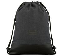 JOHNNY URBANMochila Gimnasio Mujer y Hombre Antracita Negra - Luke -Bolsa de Lona con Bolsillo - Mochilas de Algodón con Cordóne para Deporte, Tiempo Libre y Playa - Hidrófugo Talla única