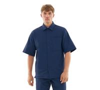 Johnny Urban Camisa de Manga Corta Hombre Azul - Mason - Camisa Oversize con Bosillo en el Pecho - Casual Shirt para Verano, Playa, Festivales - 240 gsm - Liso