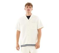 Johnny Urban Camisa de Manga Corta Hombre Blanco - Parker - Camisa Oversize con Bosillo en el Pecho - Casual Shirt para Verano, Playa, Festivales - 260 gsm - Liso